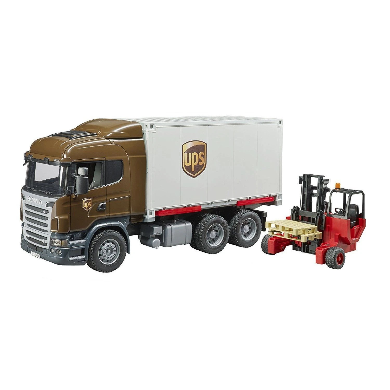 Scania UPS Freight Truck With Forklift 1 Scania UPS Freight Truck With Forklift
