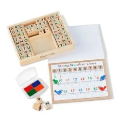 Melissa & Doug Wooden ABC Stamp Set