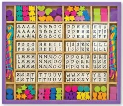 Melissa & Doug Wood Stringing Beads