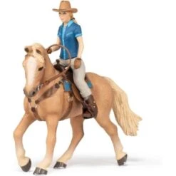 Papo Wild West Horse W/Cowgirl