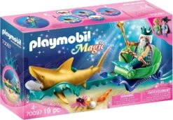 Playmobil King Of The Sea With Shark Carriage