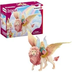 Schleich Fairy In Flight On Winged Lion
