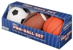 Toysmith Pro Ball Set (Basketball, Soccer Ball, Football)